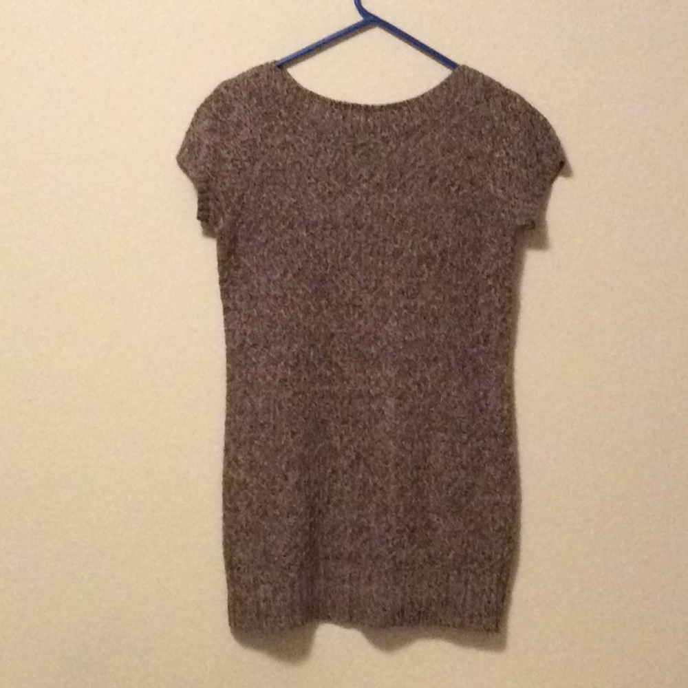 Brown Marbled sweater dress